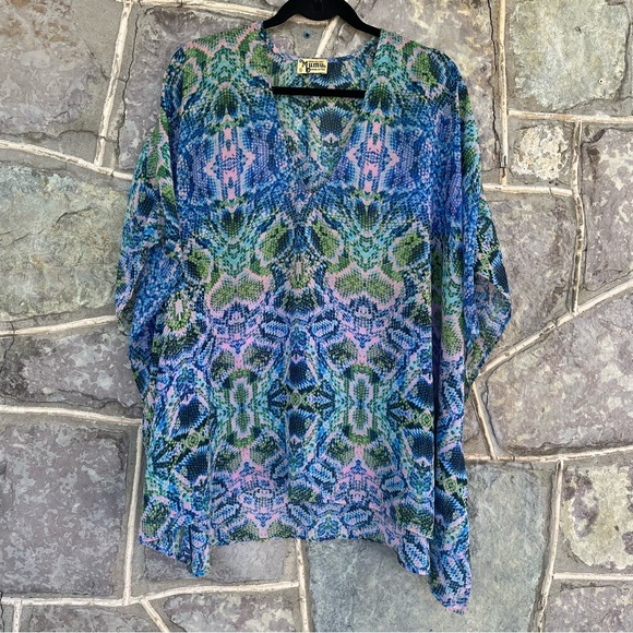 Show Me Your Mumu snakeskin tunic blouse - Picture 2 of 3